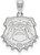 Image of 14K White Gold University of Georgia Large Pendant by LogoArt (4W072UGA) Image of 14K White Gold University of Georgia Large Pendant by LogoArt (4W072UGA)