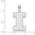 Image of 14K White Gold University of Illinois XL Pendant by LogoArt