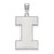 14K White Gold University of Illinois XL Pendant by LogoArt