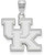 Image of 14K White Gold University of Kentucky Medium Pendant by LogoArt (4W003UK)