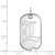14K White Gold University of Louisville Small Dog Tag by LogoArt