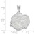 Image of 14K White Gold University of North Carolina Large Pendant by LogoArt (4W054UNC)