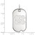 14K White Gold University of North Carolina Small Dog Tag by LogoArt