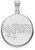 Image of 14K White Gold University of North Texas Large Disc Pendant by LogoArt