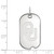 14K White Gold University of Oklahoma Small Dog Tag by LogoArt (4W028UOK)