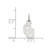 14K White Gold University of Oklahoma X-Small Pendant by LogoArt