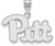 Image of 14K White Gold University of Pittsburgh Medium Pendant by LogoArt (4W003UPI)