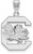 Image of 14K White Gold University of South Carolina Large Pendant by LogoArt (4W004USO)