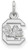 Image of 14K White Gold University of South Carolina X-Small Pendant by LogoArt 4W001USO Image of 14K White Gold University of South Carolina X-Small Pendant by LogoArt 4W001USO