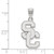 14K White Gold University of Southern California Large Pendant LogoArt 4W004USC