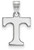 Image of 14K White Gold University of Tennessee Small Pendant by LogoArt (4W002UTN)