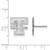 Image of 14K White Gold University of Tennessee Small Post Earrings by LogoArt (4W050UTN) Image of 14K White Gold University of Tennessee Small Post Earrings by LogoArt (4W050UTN)