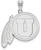 Image of 14K White Gold University of Utah XL Pendant by LogoArt Image of 14K White Gold University of Utah XL Pendant by LogoArt