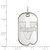 14K White Gold University of Virginia Small Dog Tag by LogoArt