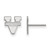14K White Gold University of Virginia X-Small Post Earrings by LogoArt 4W008UVA