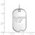 Image of 14K White Gold Virginia Tech Small Dog Tag by LogoArt