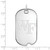 14K White Gold Wake Forest University Large Dog Tag by LogoArt