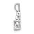 Image of 14K White Gold White Topaz and Diamond Pendant XBS241