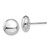 Image of 10.5mm 14K White Polished 10.5mm Button Stud Post Earrings