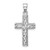 Image of 14K White Polished Braided Cross Pendant