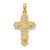 Image of 14k Yellow & Rose Gold Crucifix w/ Lace Trim Pendant