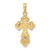 Image of 14k Yellow & Rose Gold Crucifix w/ Scallop Trim Pendant Image of 14k Yellow & Rose Gold Crucifix w/ Scallop Trim Pendant
