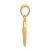Image of 14K Yellow & Rose Gold Initial V In Heart Pendant Image of 14K Yellow & Rose Gold Initial V In Heart Pendant