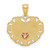 Image of 14K Yellow & Rose Gold Mom Heart Pendant