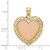 Image of 14K Yellow & Rose Gold Polished & Satin Heart Pendant