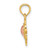 Image of 14k Yellow & Rose Gold Polished & Textured Heart Pendant