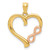 Image of 14K Yellow & Rose Gold Polished Infinity Heart Pendant