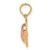 Image of 14k Yellow & Rose Gold w/ Polished Heart Beaded Pendant