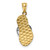 Image of 14k Yellow & Rose Gold w/Rhodium Sandal Pendant