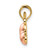 Image of 14k Yellow & Rose Gold with Rhodium Big Sis/Lil Sis Break-a-part Pendant