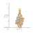 Image of 14k Yellow & Rose Gold with Rhodium Flowers Pendant