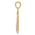 Image of 14k Yellow & Rose Gold with Rhodium Polished 3 Hearts Pendant D4356