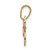 Image of 14k Yellow & Rose Gold with Rhodium Shiny-Cut Butterfly Pendant K4832