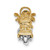 Image of 14K Yellow & White Gold 3-D Motorcycle Pendant