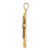 Image of 14K Yellow & White Gold Angel & Cross Pendant