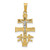 Image of 14K Yellow & White Gold Cara Vaca Crucifix Pendant XR284 Image of 14K Yellow & White Gold Cara Vaca Crucifix Pendant XR284