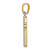 Image of 14K Yellow & White Gold Cross Pendant CG11