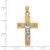 Image of 14K Yellow & White Gold Crucifix Pendant C2025