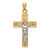 Image of 14K Yellow & White Gold Crucifix Pendant C2025