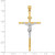 Image of 14K Yellow & White Gold Crucifix Pendant D1685