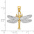 Image of 14K Yellow & White Gold Dragonfly Pendant