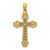 Image of 14K Yellow & White Gold Fancy Polished Cross Pendant