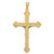 Image of 14K Yellow & White Gold Inri Budded Crucifix Pendant