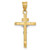 Image of 14K Yellow & White Gold Inri Latin Crucifix Pendant D3669