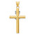 Image of 14K Yellow & White Gold Inri Latin Crucifix Pendant K3725