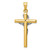 Image of 14K Yellow & White Gold Inri Latin Crucifix Pendant K501